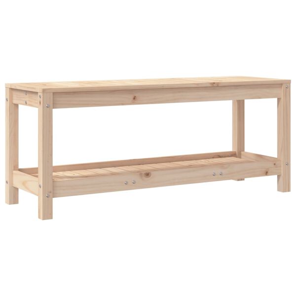 vidaXL Garden Bench 108x35x45 cm Solid Wood Pine