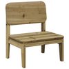 vidaXL Garden Chair | Pine | Impregnated solid pine wood | Standard | Durable
