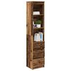 vidaXL Highboard Old Wood 37.5x35x180 cm Engineered Wood