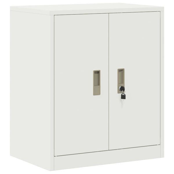 vidaXL Storage Cabinet White 60 x 40 x 70 cm Steel