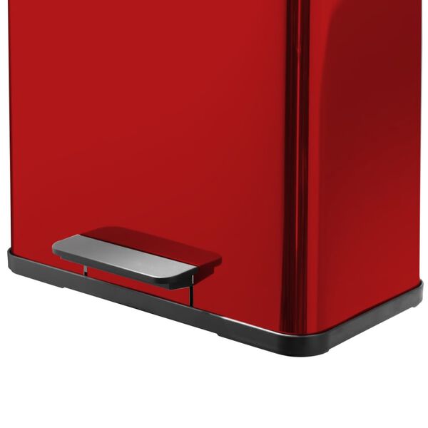 Hailo Pedal Bin Oko Duo Plus Size L 17 L+9 L Red 0630-240