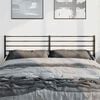 vidaXL Metal Replace Headboard Black 193 cm