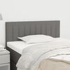 vidaXL Headboard Dark Grey 100x5x78/88 cm Fabric