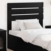 vidaXL Headboard with Headboard Black Oak 75 cm Engineered wood