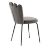 Venture Home Dining Chairs 2 pcs Limhamn Velvet Black and Grey