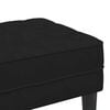 vidaXL Bench with Cushion Black 113 x 57 x 39 cm Velvet