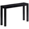 vidaXL Console Table Black 118x30x76 cm Solid Mango Wood