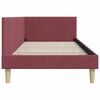 vidaXL Corner Bed Frame with Headboard Wine Red 80 cm x 200 cm Velvet