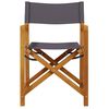 vidaXL Folding Director Chairs 2 pcs Dark Grey Fabric