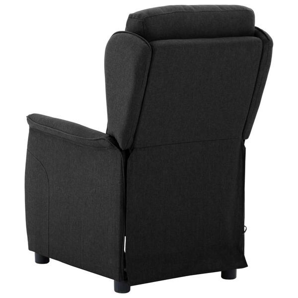 vidaXL Massage Chair with Cushion Black 67.5 x 93.5 x 101.5 cm Fabric