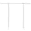 vidaXL Manual Retractable Awning with LED 3x2.5 m Cream