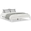 vidaXL Extra Long Bed Frame without Mattress White 160x220 cm