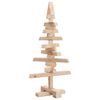 vidaXL Wooden Christmas Tree for Decoration 60 cm Solid Wood Pine
