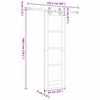 vidaXL Sliding Door ORKDAL Brown 61 x 198.5 cm Solid Pine Wood