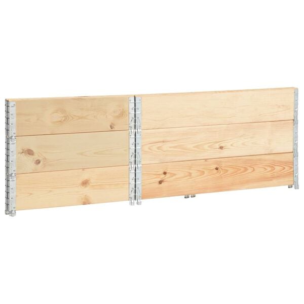 vidaXL Raised Beds 3 pcs 80x120 cm Solid Pine Wood (310051)