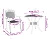 vidaXL Garden Dining Set 5 pcs Bronze Aluminium