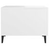 vidaXL Coffee Table with Metal Legs White 50x50x40 cm