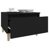 vidaXL Side Table Black 50x46x35 cm Engineered Wood