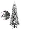 vidaXL Artificial Christmas Tree with Flocked Snow 210 cm PVC&PE