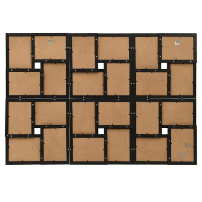 vidaXL Collage Photo Frame for 24x(13x18 cm) Picture Black MDF