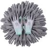 vidaXL Work Gloves PU 24 Pairs White and Grey Size 8/M