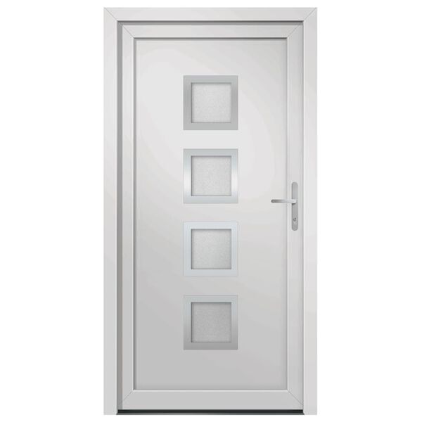 vidaXL Front Door White 98x208 cm PVC