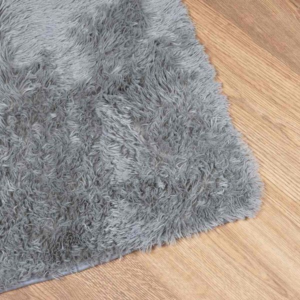 vidaXL Shaggy Rug High Pile NAVARRA Light Grey 120x170 cm Polyester