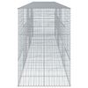 vidaXL Gabion Basket with Cover 600x100x150 cm Galvanised Iron