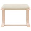 vidaXL Footstool Cream 51x41x40 cm Fabric