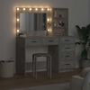 vidaXL Dressing Table Grey 78.5 x 41 x 135 cm Engineered wood