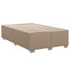 vidaXL Box Spring Bed with Mattress Cappuccino 120x190 cm Faux Leather