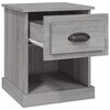 vidaXL Bedside Cabinet Grey Sonoma 39x39x47.5 cm Engineered Wood