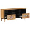 vidaXL TV Cabinet Natural 100 x 33.5 x 46 cm Solid Mango Wood