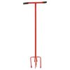 vidaXL Garden Claw | Red | Steel, PE | 97 cm long | Ergonomic | Garden Claw