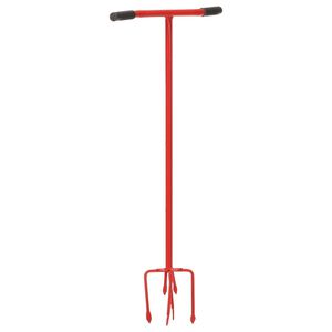 vidaXL Garden Claw | Red | Steel, PE | 97 cm long | Ergonomic | Garden Claw