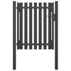 vidaXL Garden Fence Gate Steel 100x100 cm Anthracite