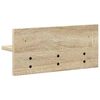 vidaXL Wall-Mounted Coat Rack with Shelf Sonoma oak 40 x 10.5 x 18 cm