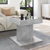 vidaXL Coffee Table with LED Concrete Grey 50x50x45 cm Engineered Wood