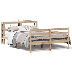vidaXL Bed Frame without Mattress 140x200 cm Solid Wood Pine