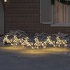 vidaXL LED Reindeers with 180 LEDs 6 pcs Gold PET