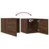 vidaXL Wall Mounted TV Cabinet 2 pcs Brown Oak 30.5x30x30 cm