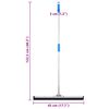 vidaXL&nbsp;Floor Squeegee 45.5x121.5 cm Steel and Rubber