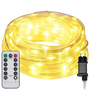 vidaXL Rope Light with 120 LEDs Warm White 5 m PVC