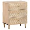 vidaXL Bedside Cabinet 50x33x60 cm Solid Wood Mango