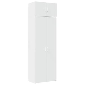 vidaXL Storage Cabinet White 70x42.5x225 cm Engineered Wood