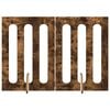 vidaXL Folding Pet Fence 2 pcs Smoked Oak 100.5 x 38 x 70 cm