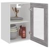 vidaXL Hanging Glass Cabinet Lyon Grey Sonoma 40x31x60 cm Engineered Wood