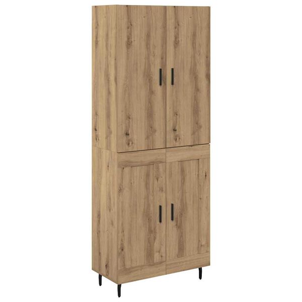 vidaXL Highboard Artisan Oak 69.5 x 34 x 180 cm