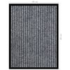 vidaXL Doormat Striped Grey 40x60 cm