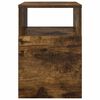 vidaXL End Table Smoked Oak 30.5 x 30 x 45 cm Engineered Wood